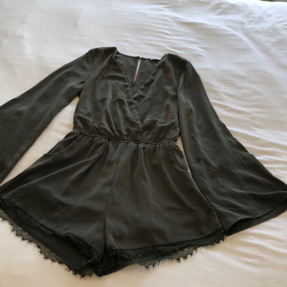 Olive green romper